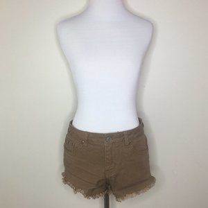 2/$10 Rue 21 High Waisted Frayed Shorts
